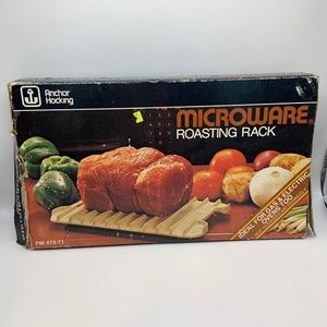 Vintage Anchor Hocking Microware Roasting Rack Tray